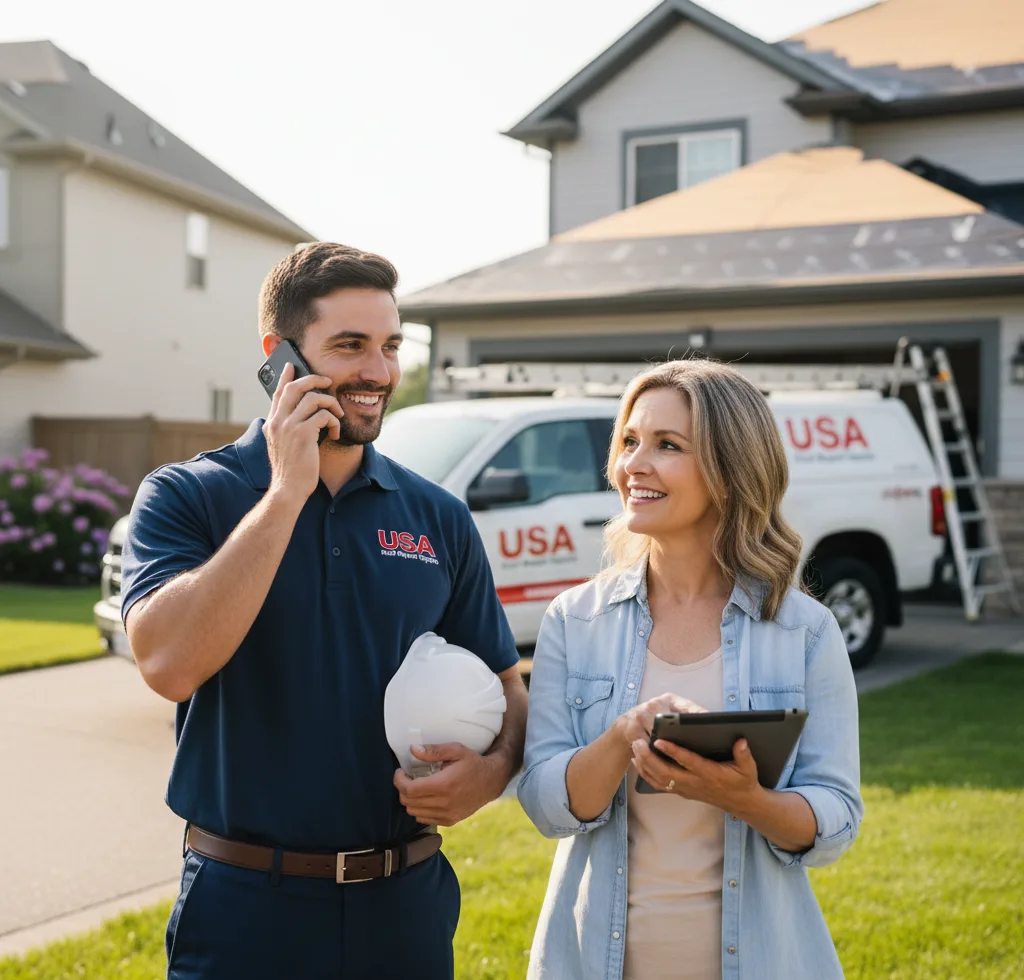 USA Roof Repair Experts customer support in Flossmoor